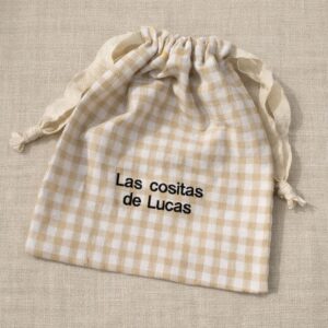 Bolsita Vichy Beige