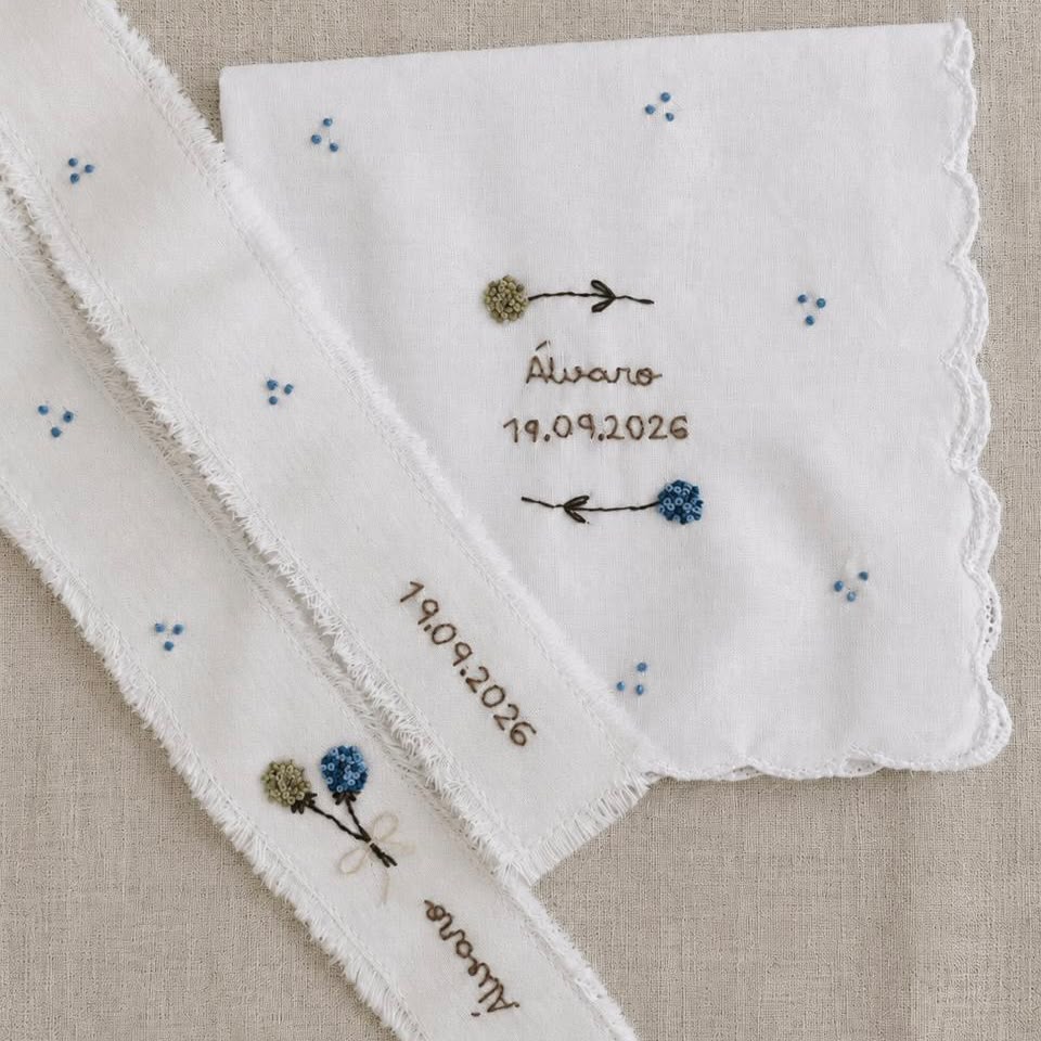 Pack Bautizo Pañuelo y Cinta